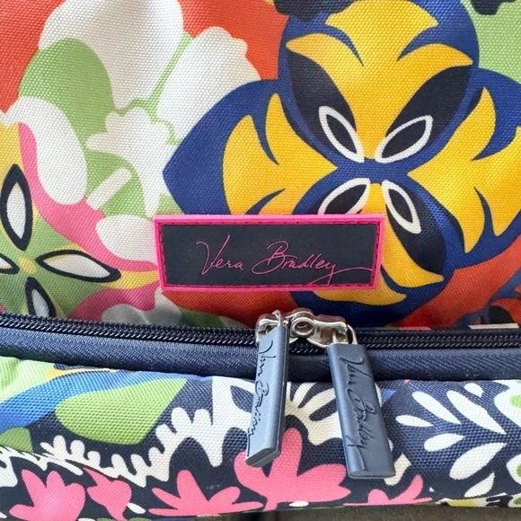 Vera Bradley Rolling Duffle Travel Bag Multicolor Floral - Picture 2 of 16